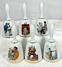 Norman Rockwell Saturday Evening Post Lot of 6 Collectible 7  Bell 1977 Germany