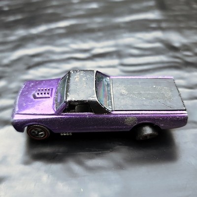 1968 Hot Wheels Redline Custom Fleetside Purple Truck Original 16
