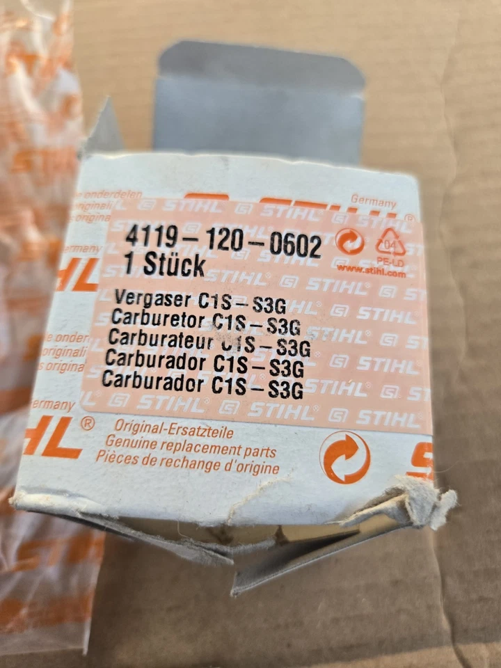 Conjunto de carburador OEM STIHL 4119 120 0602/cubo 70 Foto 2 de 4