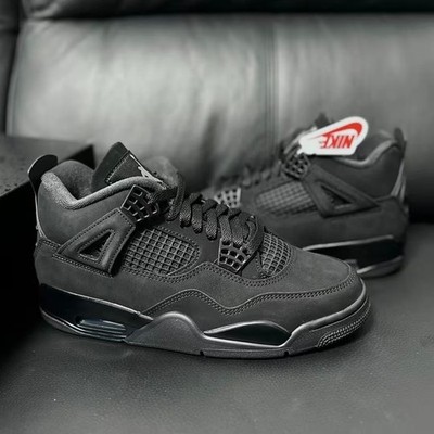 Jordan Air Jordan 4 Retro ''Black Cat'' Men's Mid Top Basketball Shoes US 7-12