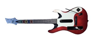 Guitar Hero 5 Wireless Guitar Controller Nintendo Wii w/ Box Untested GH5 Case