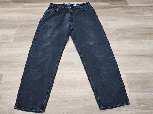 Pantalones de mezclilla vintage Y2K Levis Silvertab negros holgados skater grunge para hombre 30 x 29 usados - Imagen 2 de 9