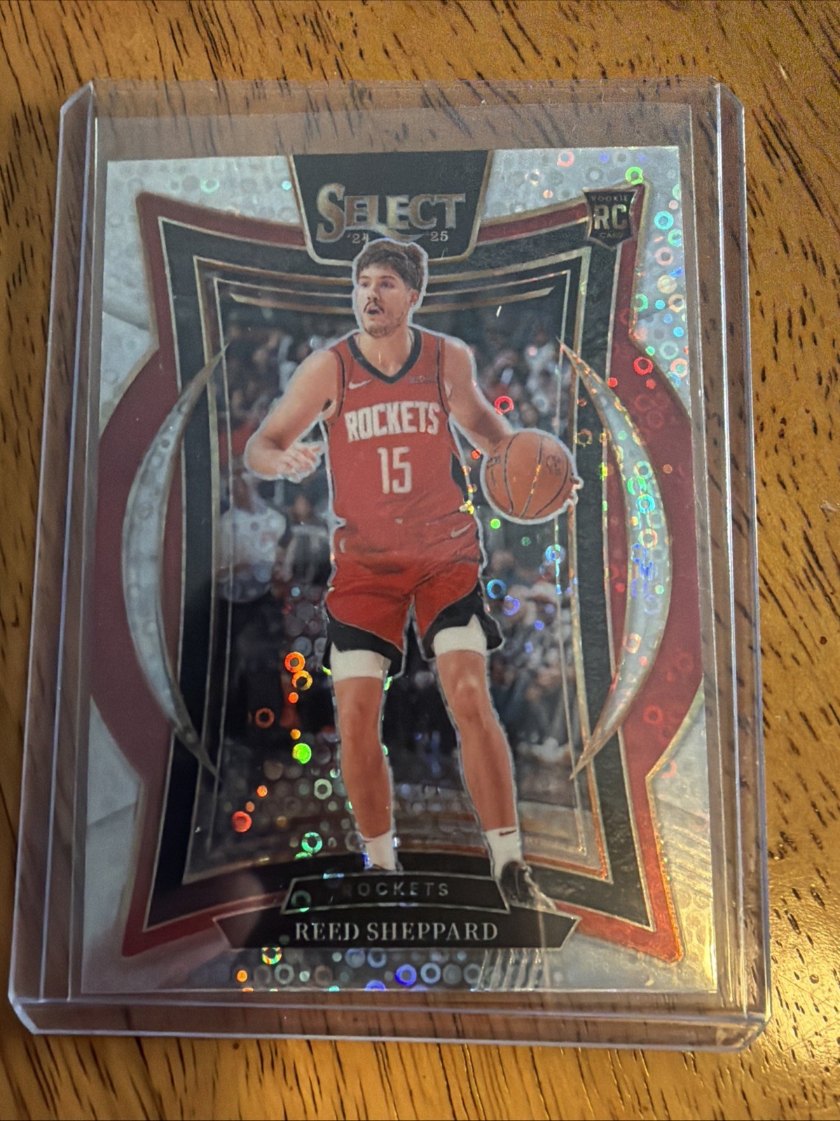 REED SHEPPARD 2024-25 SELECT CONCOURSE ROOKIE DISCO PRIZM ROCKETS RC