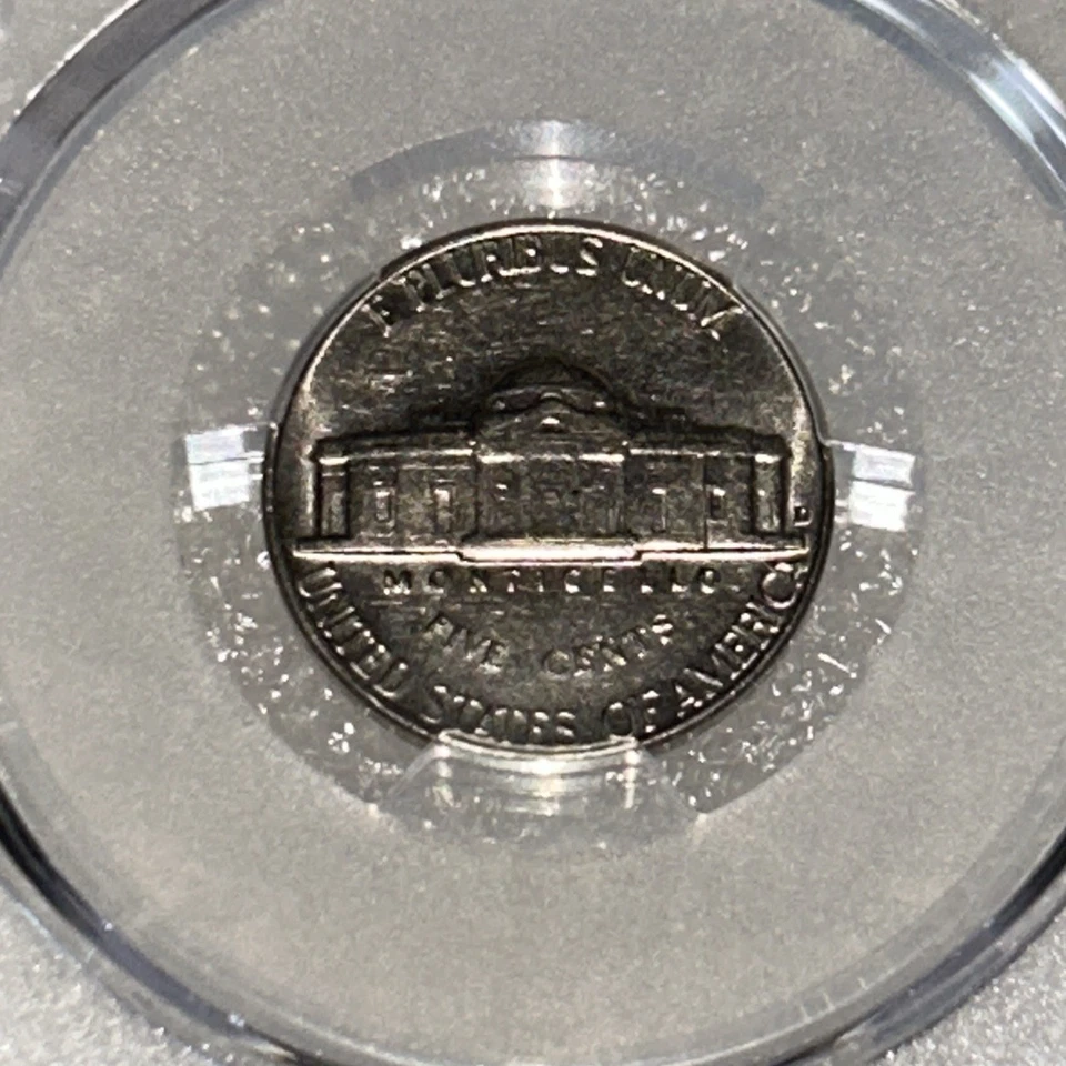 Moneda de Estados Unidos 1964-D níquel graduación profesional AU 53 sobre Denver Mint sin circular 5c Foto 4 de 4