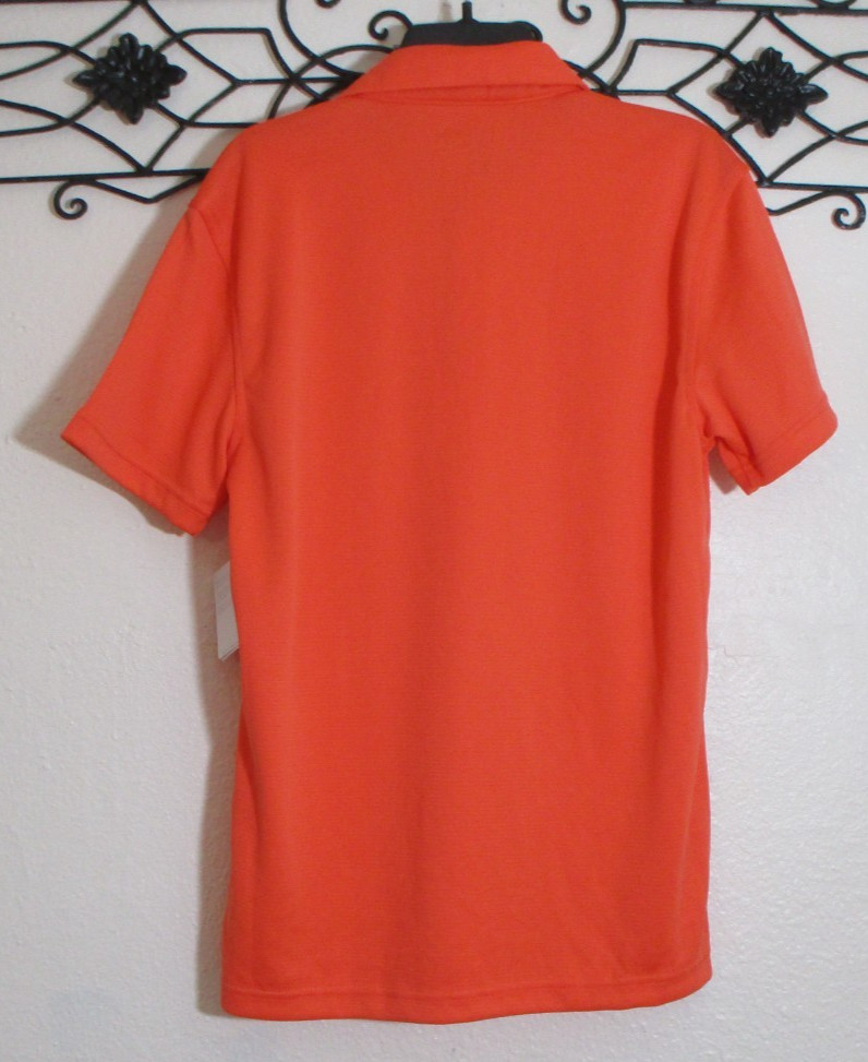 Reebok Men's Polo Size S Short Sleeve Coral Moisture Management thumbnail 2