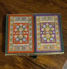Vintage 50 s Congress Fancy Floral Double Deck Playing Card Set FOR PARTS