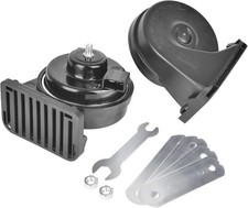 Replacement Horn Kit, 12V Waterproof Electric High/Low Tone Snail Horn with Upgr