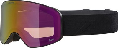 ALPINA FERNIE Q LITE Skibrille OTG Kinder Brillenträger Black Matt Red Brille