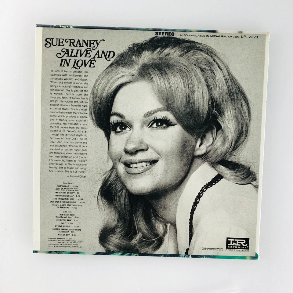 Sue Raney Alive And In Love CD Japan Paper Sleeve Remaster Burt Bacharach Vocal - Image 4 of 4