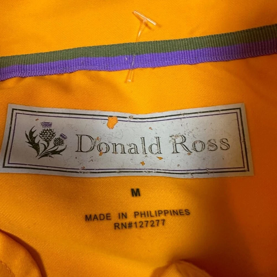 Donald Ross Performance Bright Orange Golf Golfing Vest Men's Size Medium - Image 2 of 4
