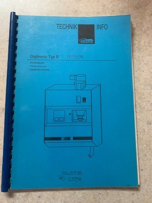 Heidelberg Powder Spray Unit Info  GRAFIX.         Digitronic Type B