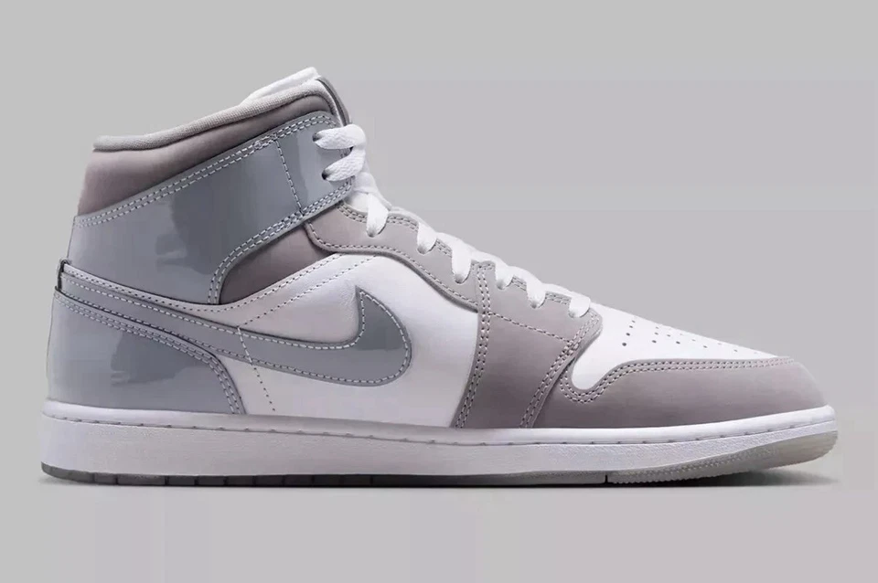 Nike Air Jordan 1 Mid SE Blanco Medio Gris Fresco HF3216-100 Para hombres Talla 11 Foto 3 de 4
