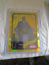 2025 Topps Chrome Marvel Yellow Lava Refractor Professor Xavier #27 + (1) Other