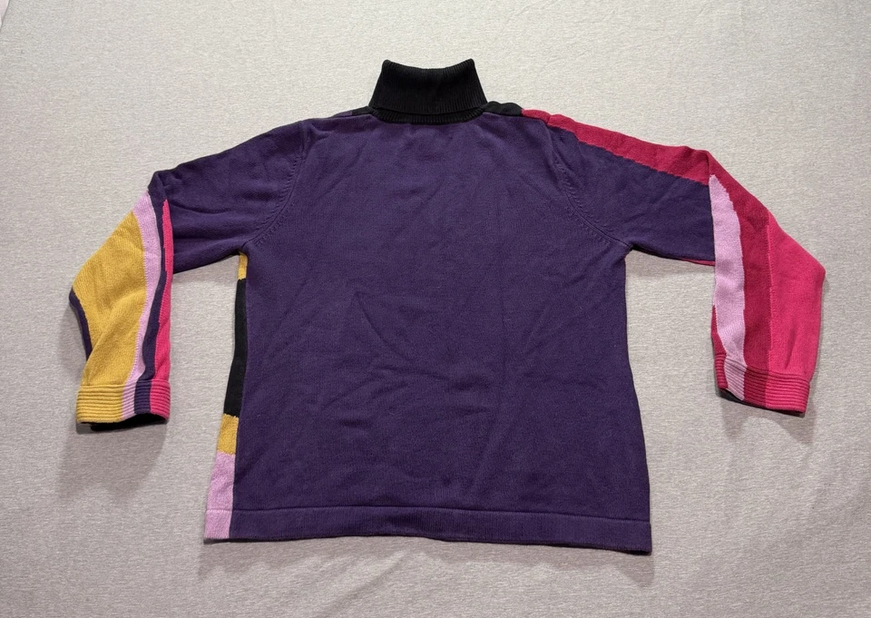 Suéter Para Mujer Susan Bristol XL Abstracto Retro Femenino Salón Indie Púrpura Foto 3 de 4