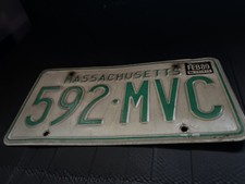 American USA Vintage Licence Plate MASSACHUSETTS  