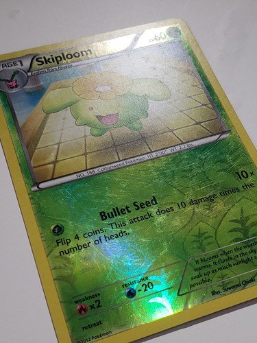 REVERSE HOLO Skiploom 2/124 PL - Dragons Exalted Pokemon Card - Suwama Chiaki - Picture 2 of 4
