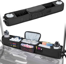 Golf Cart Storage Tray, No-Drilling Front Storage Basket Compatible with EZGO, C