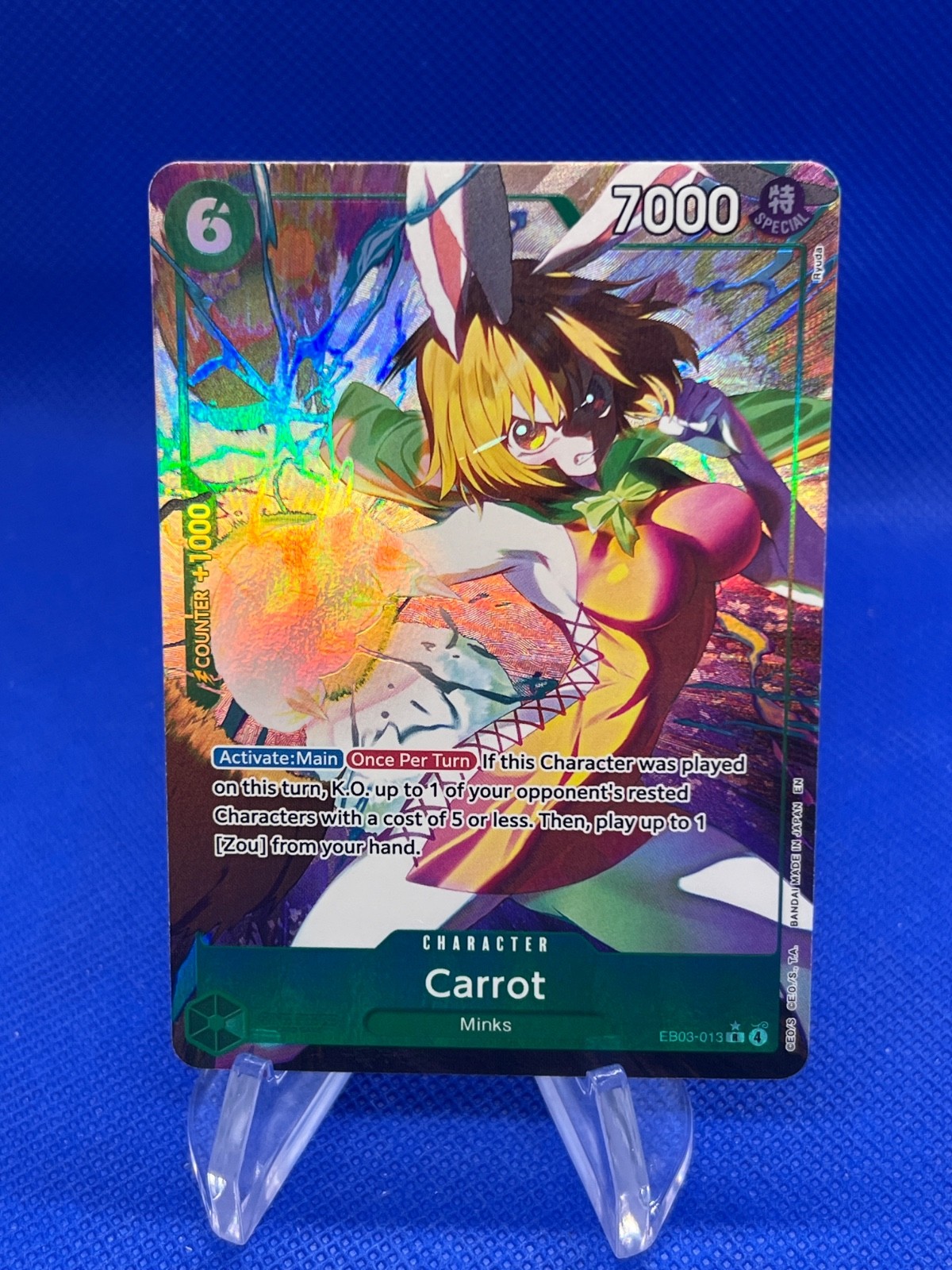 One Piece Extra Booster Heroines Edition Carrot EB03-013 Alternate Alt Art NM