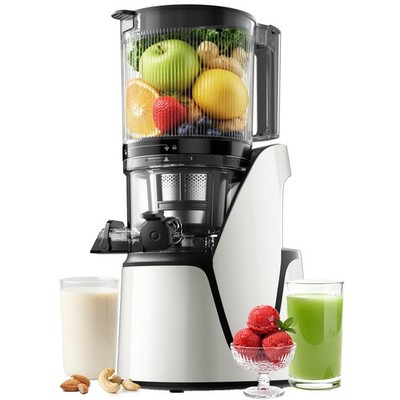 EanOruus Juicer Machines, 3-in-1 Cold Press Juicer with 6.5'' Extra Large Chute,