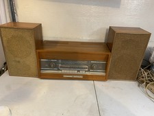 Saba Continental 420 US German Freiburg vintage wood Hi-Fi radio With Speakers