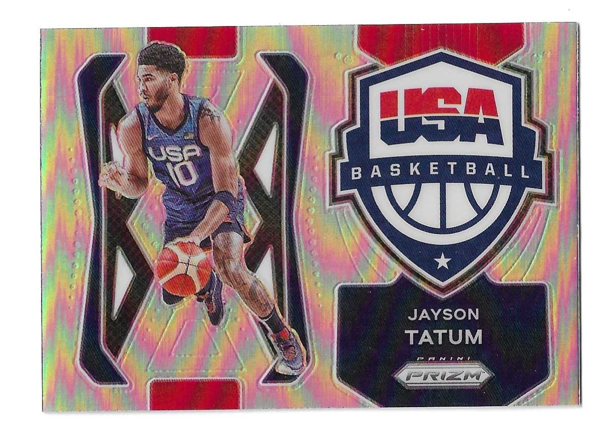 Jayson Tatum 2021-22 Panini Prizm Team USA Silver Prizm Insert Parallel
