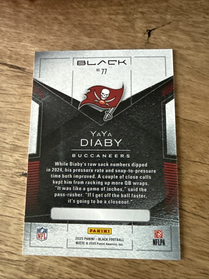 2025 Panini Black YaYa Diaby Base /50 - Image 3 of 3