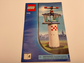 LEGO City 3182 Airport Set with Airplane, Tower, Airport, Luggage, 4 Minifigures