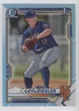 2021 Bowman Draft Chrome Sky Blue Refractor Calvin Ziegler #BDC-123 1og