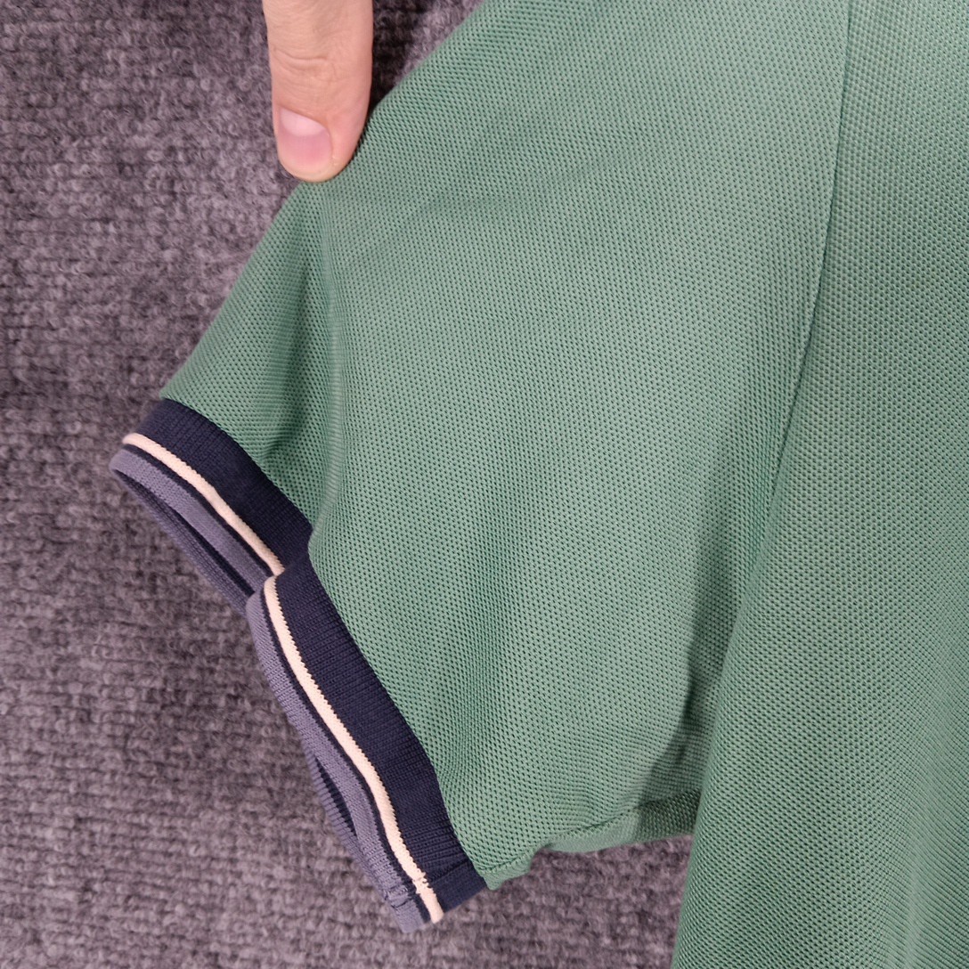 Hugo Boss Moisture Manager Polo Shirt Mens Large Green Regular Fit Golf Tennis thumbnail 8