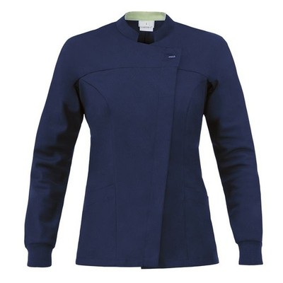 Ärztin Bluse Damen Giada Blau Mit Langen Ärmeln Giblor's - Zahnarzt Uniform