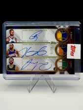 2025-26 Topps 3 STEPHEN CURRY, KEVIN DURANT, JAYSON TATUM Relic Auto /10 ON CARD