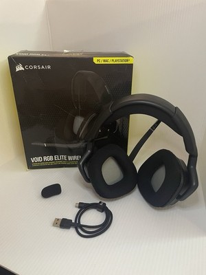 Corsair Void RGB Elite Wireless Gaming Headset 7.1 Surround Sound-PC, Mac, PS5,4