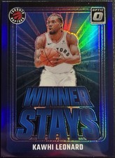 2024-25 Donruss Optic Winner Stays PURPLE Kawhi Leonard #8 Toronto Card! A20