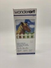 WonderArt Latch Hook Kit   Pony   12  x 12    Sealed