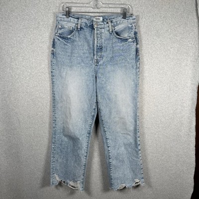 Pistola Cassie Super High Rise Straight Crop Jeans Baja Size 29