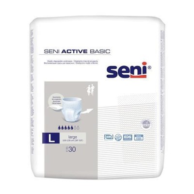 2x SENI Active Basic Inkontinenzpants L 30 ST