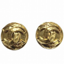 Chanel Coco Mark Earrings Women Gold One Size 647622