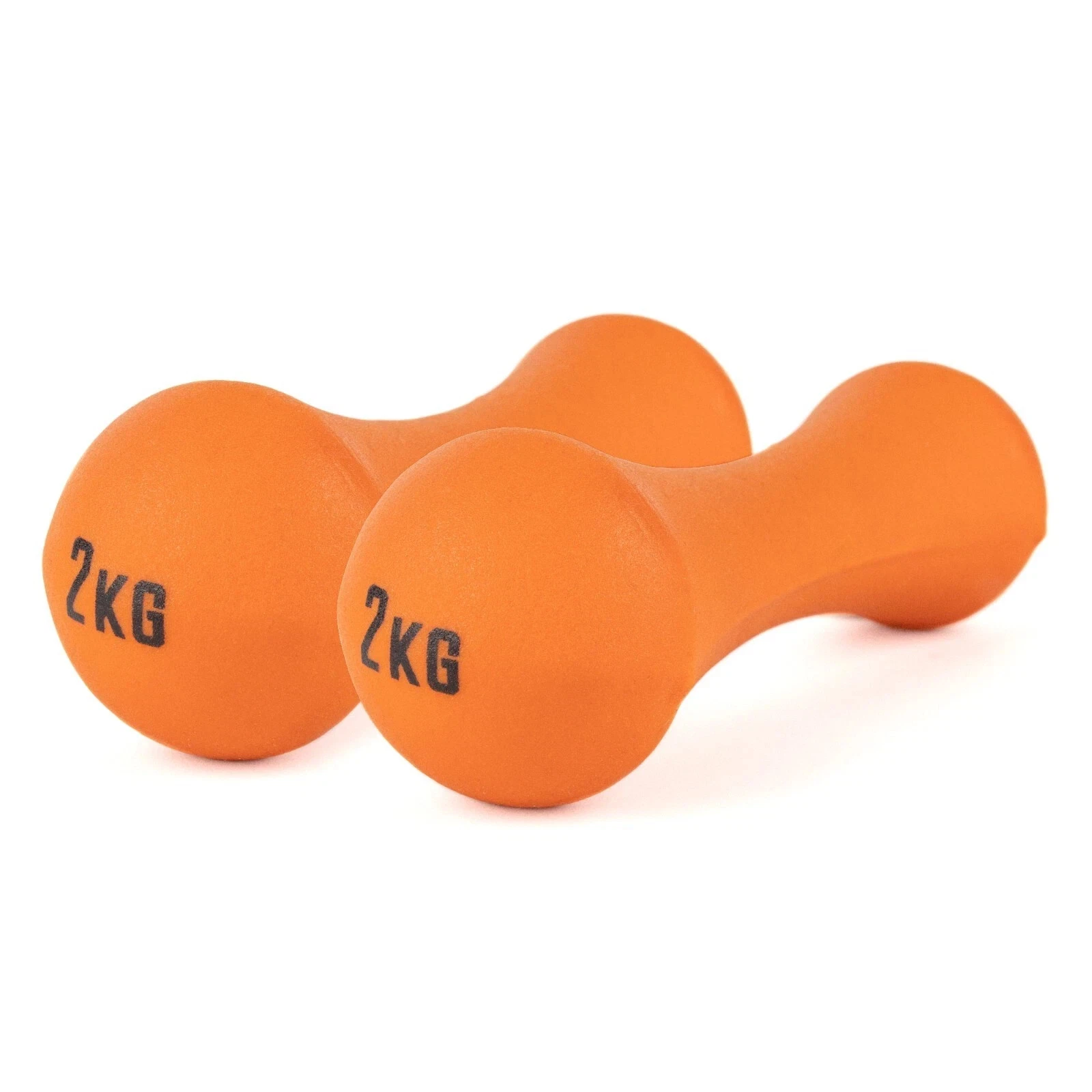 Pair of Neoprene 2KG Dumbbell Weights - Orange - ***NEW***