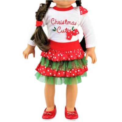 Christmas Cutie Outfit for 18-inch dolls