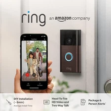 Ring Battery Video Doorbell +Chime - DIY Wireless Video Doorbell Security Camera