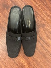 Vintage Used Salvatore Ferragamo Slip On Shoes Made In Italy Size 6.5 B
