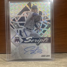 2022 Panini Mosaic Jake Latz Scripts Auto Rookie Silver Prizm#SC-JZ