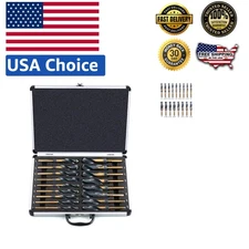 Fast-Drilling 17-Piece Silver and Deming Bit Set with Enhanced Cobalt Steel