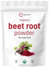 Organic Beet Root Powder Lowers Blood Pressure 4LB Micro Ingredients