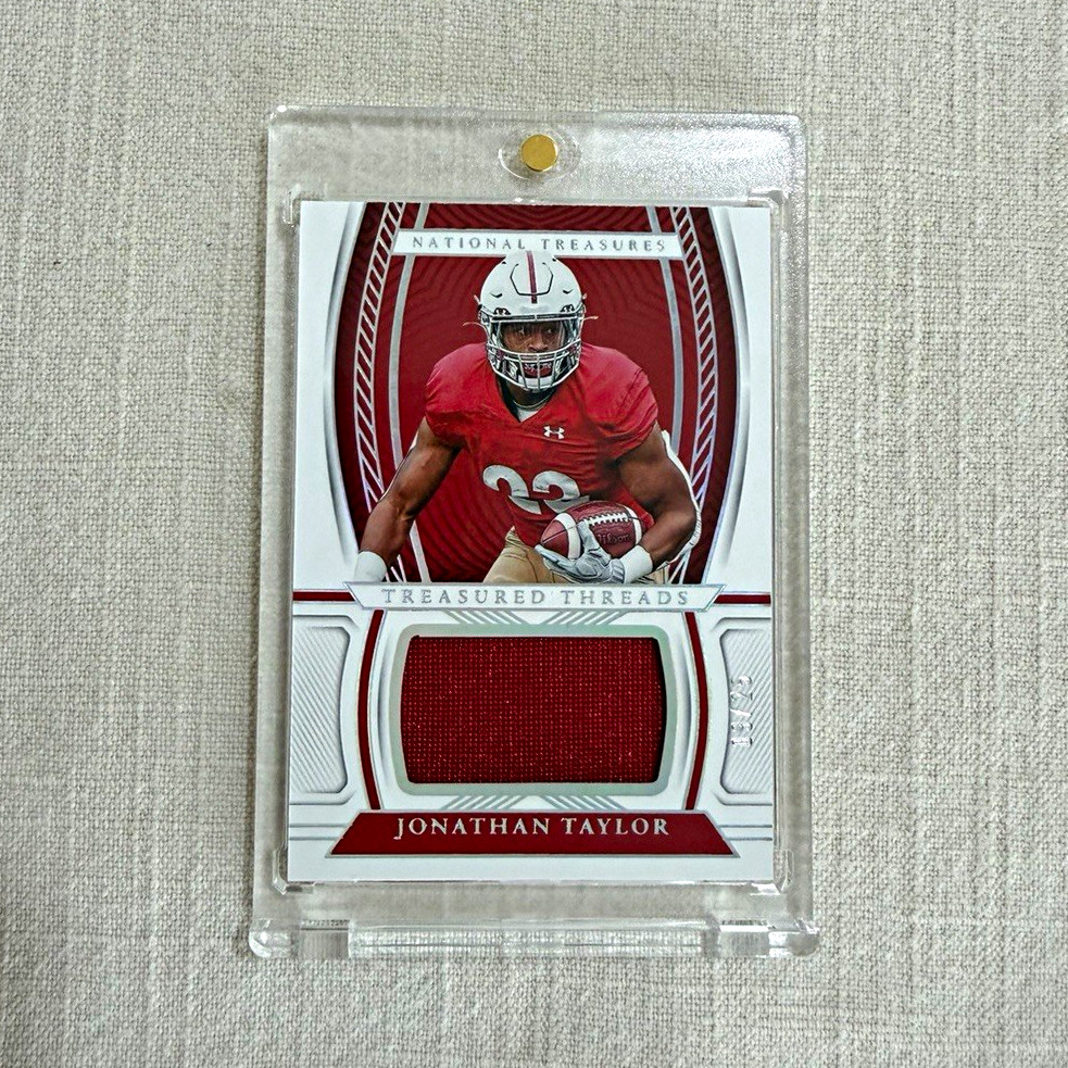 2023 National Treasures Jonathan Taylor Treasured Threads Patch /25 SSP