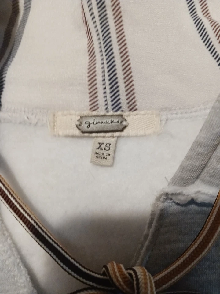 Женская толстовка с капюшоном GIMMICKS By BKE размер XS пуловер на шнурке с ткаными рукавами  - Изображение 4 из 4