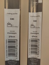 2.7m  CLICK VINYL FLOORING EDGE PROFILE TRIM THRESHOLD DOOR FLOOR BAR LVT C63