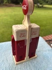 New ListingCoca Cola Salt And Pepper Shakers Gas Station Vending Machine Set 1993 Vintage
