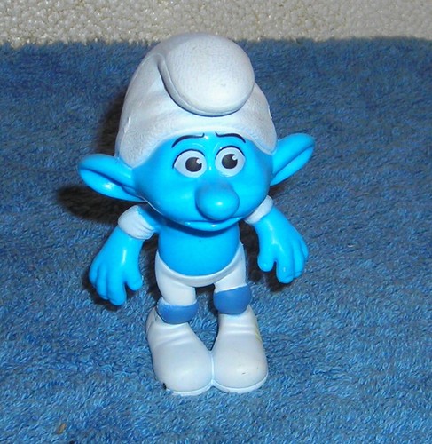 smurfs panicky smurf 2011 mcdonalds 3" pvc toy figure cake