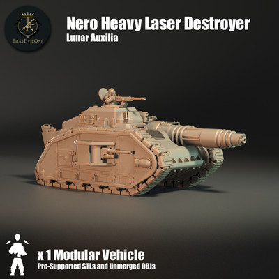 Nero Heavy Laser Destroyer - Lunar Auxilia - 28mm Sci-Fi Wargaming Miniatur